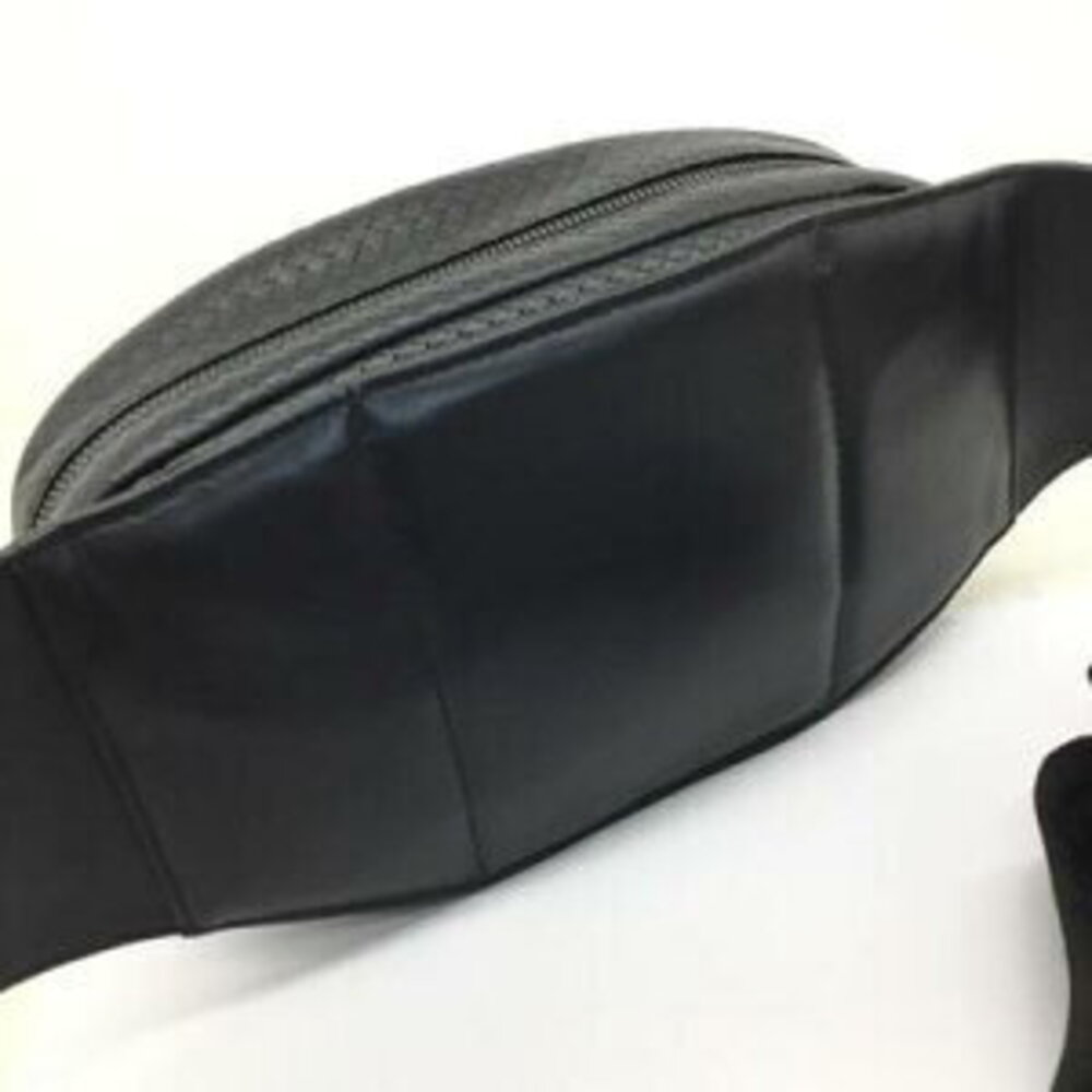 BOTTEGA VENETA Body Belt Crossbody Bag Two Tone Leather Black - Picture 6 of 13